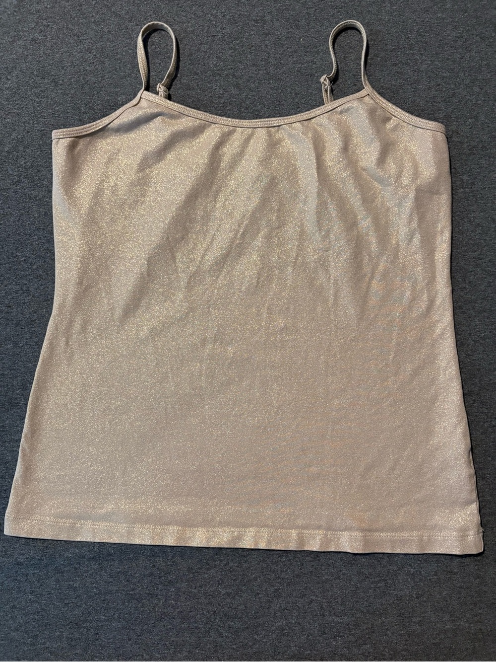a.n.a Gold Sparkle Shimmery Spaghetti Strap Camisole - Picture 4 of 6